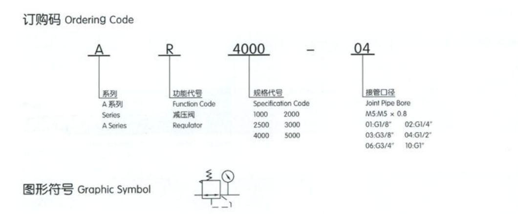 Ar2000-02 Air Regulator; Air Source Treament Unit; Pneumatic Air Cource Treatment Unit, Regulator;