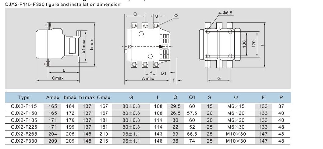 LC1-F150 AC Contactor, ISO9001 Passed High Quality AC Contactor, CE Proved AC Contactor 