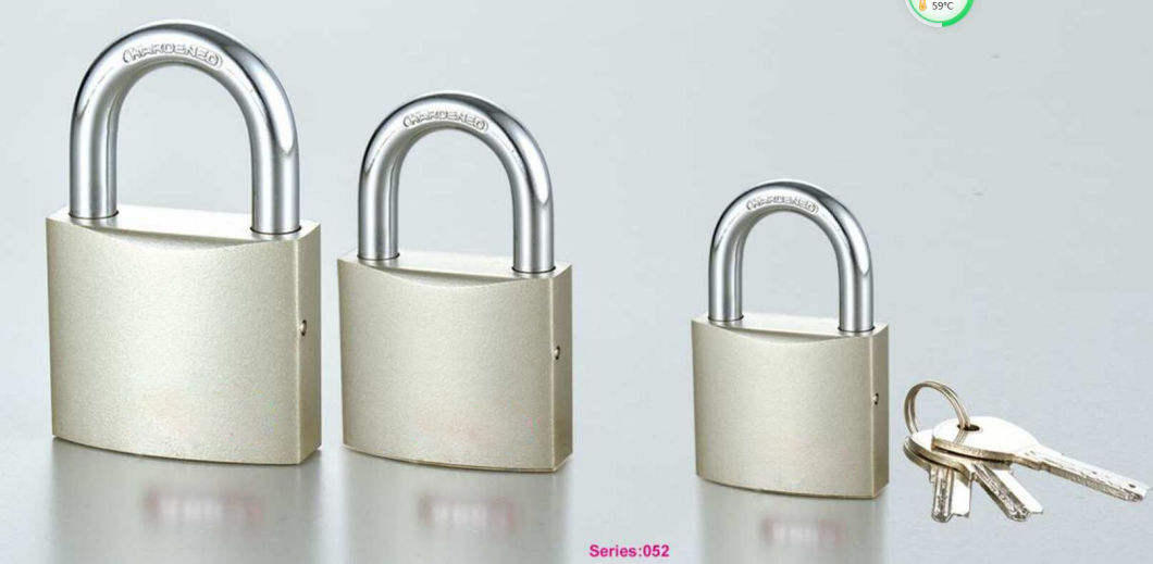 GS0052 Nickle Spray Painted Iron Padlock, High Quality Grey Padlock, ISO9001 Passed Grey Padlock, Padlock