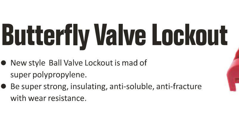 GS-8239 Buttefly Ball Valve Lockout, High Quality Safety Buttefly Ball Valve Lockout