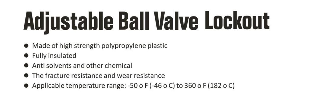 GS-F5 Adjustable Ball Valve Standard Lockout, Safety Lockout, Ball Valve Lockout, High Quality Safety Lockout