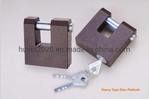 GS0099 Heavy Type Disc Iron Padlock, High Quality Grey Padlock, ISO9001 Passed Grey Padlock, Disc Type Padlock