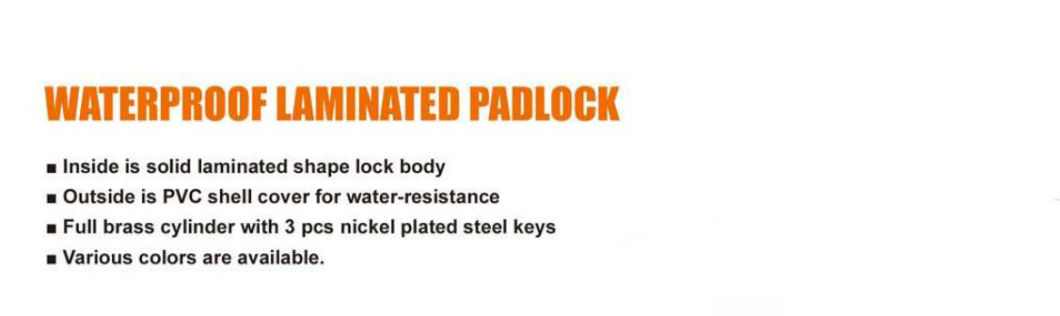 GS0115 Laminated Water Proof Stainless Steel Padlock, High Quality Stainless Stainless Steel Padlock, ISO9001 Passed Stainless Steel Padlock with Computer Key