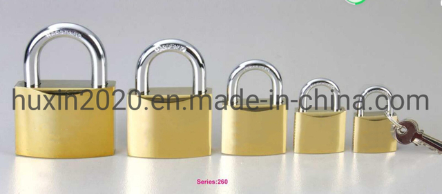 GS0260 Gold Plated Iron Padlock, High Quality Grey Padlock, ISO9001 Passed Grey Padlock, Padlock