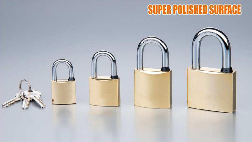 GS0087 Super Polished Brass Padlock, High Quality Brass Padlock, Top Security Brass Padlock, ISO9001 Passed Brass Padlock