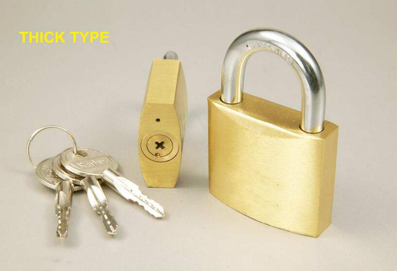 GS0020 Brass Padlock with Crossed Key, High Quality Brass Padlock, Top Security Brass Padlock, ISO9001 Passed Brass Padlock