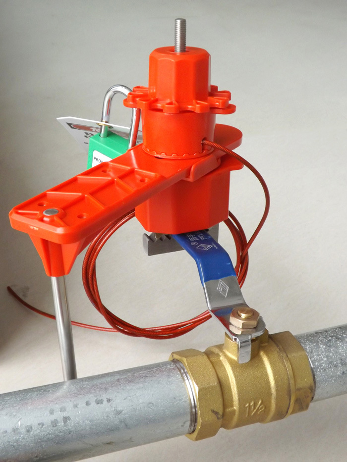 GS-8212 Single Arm Universal Ball Valve Standard Lockout, Safety Lockout, Ball Valve Lockout, High Quality Safety Lockout
