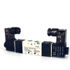 4V120-M5 Pneumatic Solenoid Valve, Electrical Control Pneumatic Solenoid Valve, Solenoid Aluminum Alloy Single Coil 5/2 Way Pneumatic Electrical Valve