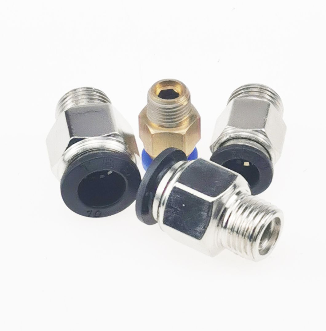 PC10-01/10-02/10-03/10-04 Pneumatic Fittings, PC Series One-Touch Fittings, PC Air Quick Connector, Pneumatic Accessories
