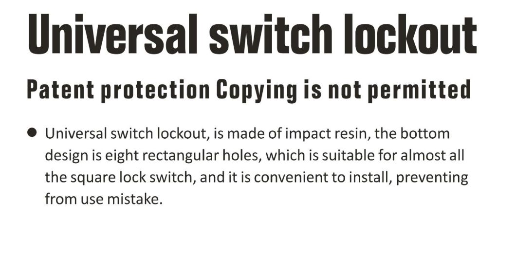 GS-8142 Universal Lockout, High Quality Safety Lockout, Rotary Switch Lockout