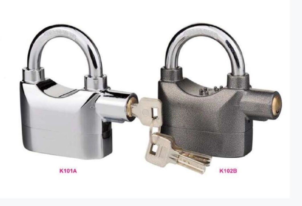 GSK101 Alarm Padlock, High Quality Zinc Alloy Alarm Padlock, ISO9001 Passed Zinc Alloy Padlock