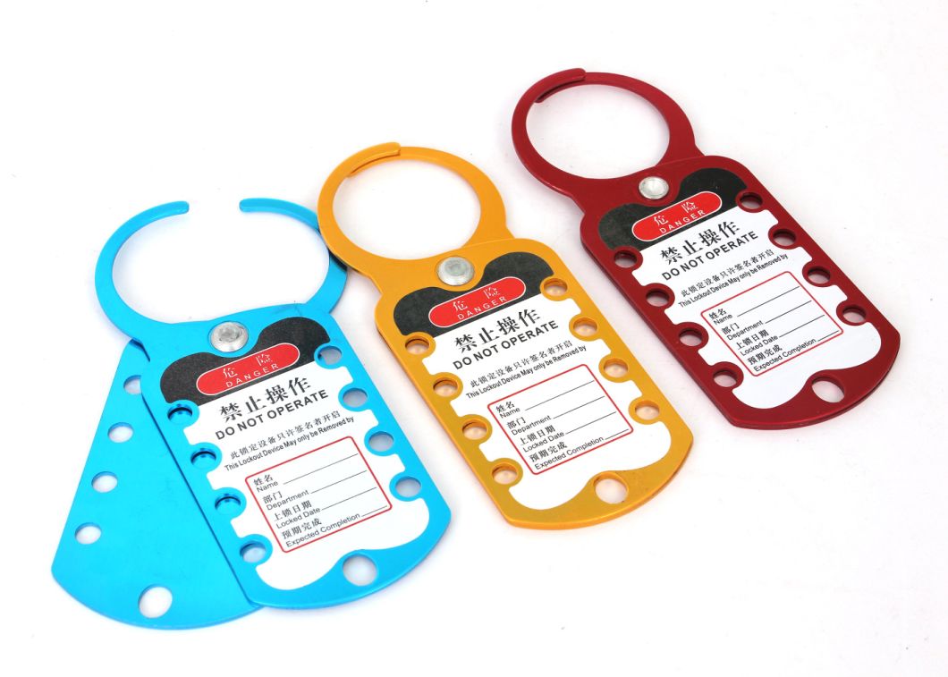 GS-8321 Aluminum Alloy Hasp Lock, Safety Aluminum Padlock Lockout Hasp with Lock Device, High Quality Hasp Lockout, Hasp Lock