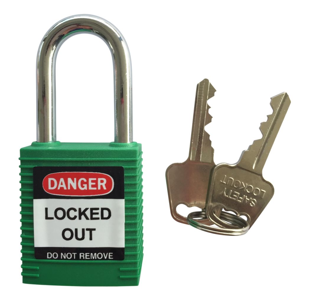 GS-8521 Metal Shackle Safety Padlock, 38mm Metal Schackl Safety Padlock, High Quality Safety Padlock