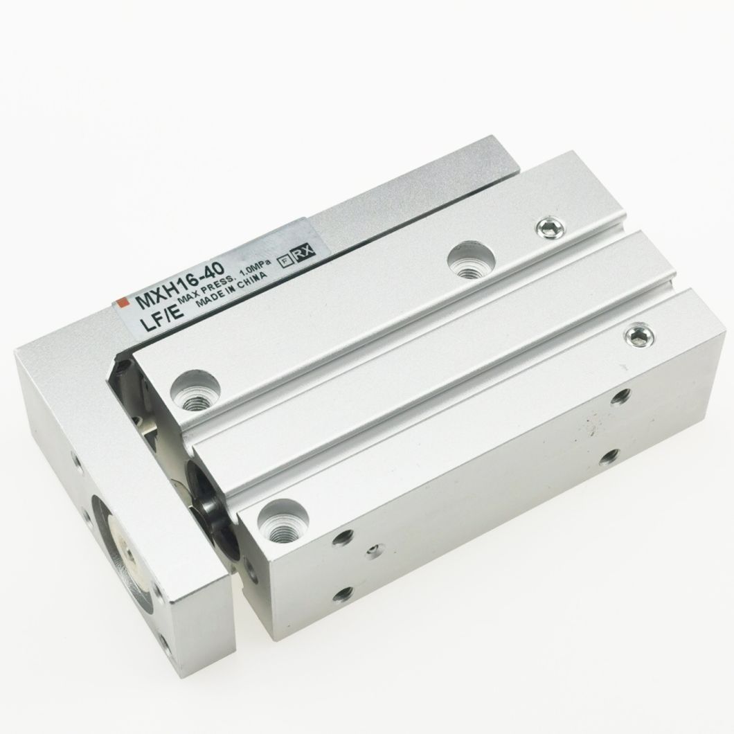 Mxh16-5/10/20/30/40/50/60 Stroke Air Slide Table, Mxs Series Alluminum Alloy Air Slide Tabe Cylinder, Pneumatic Slide Table Cylinder