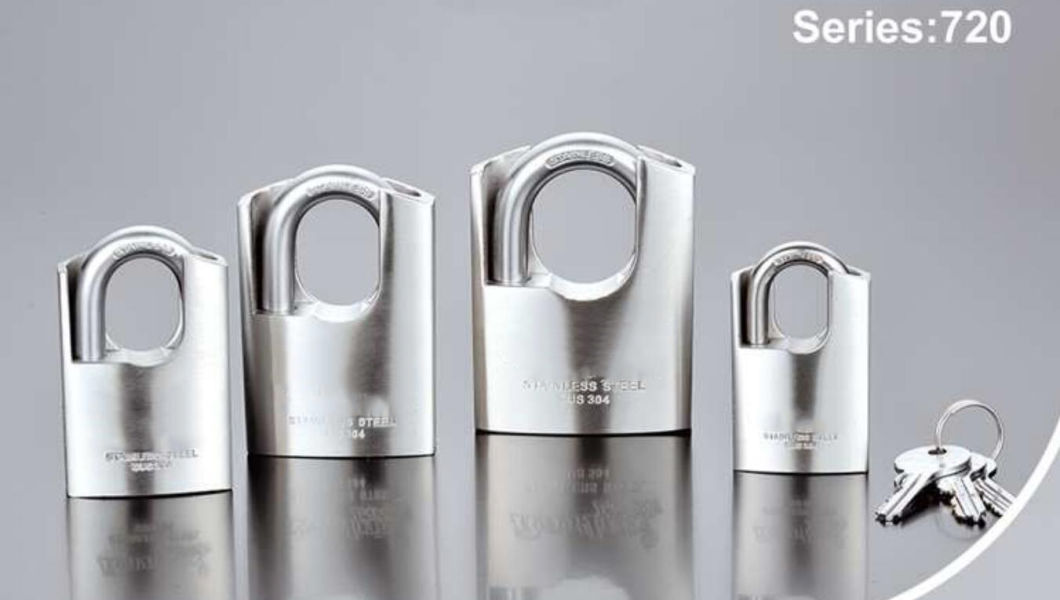 GS0720 Shackle Protected Stainless Steel Padlock, High Quality Stainless Stainless Steel Padlock, ISO9001 Passed Stainless Steel Padlock with Computer Key