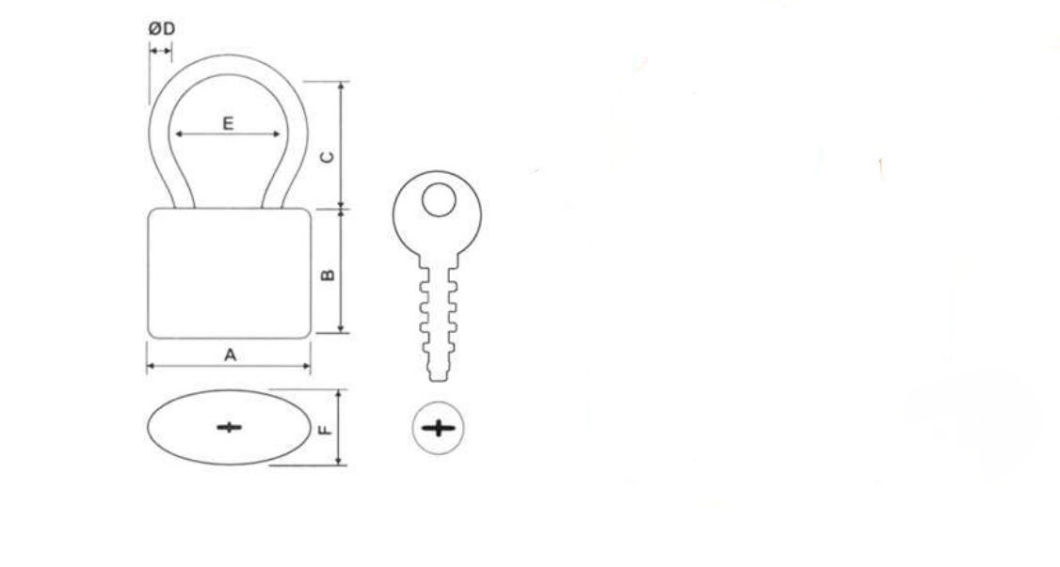 GS0055 Plastic Painted Stainless Steel Padlock, High Quality Stainless Stainless Steel Padlock, ISO9001 Passed Stainless Steel Padlock