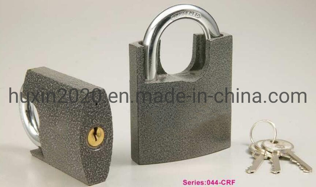 GS0044 Shackle Protecd Plastic Painted Iron Padlock, High Quality Grey Padlock, ISO9001 Passed Grey Padlock, Padlock