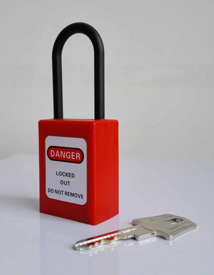 GS-8532n Slim Insulation Shackle Safety Padlock, Slim Insulation Schackl Safety Padlock, High Quality Safety Padlock