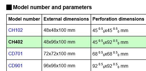 CH402 Digital Pid Temperatuer Controller, 4-Digit Dual Display Pid Temperature Controller 48mm X 96mm Temperatre Controller, CE Proved Temperature Controller