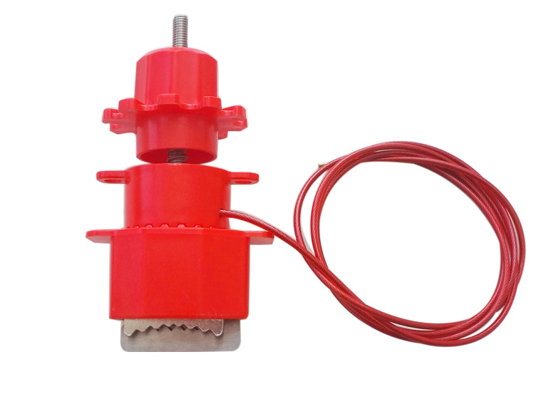 GS-8237 Universal Valve Lockout, High Quality Safety Valve Lockout with Cable