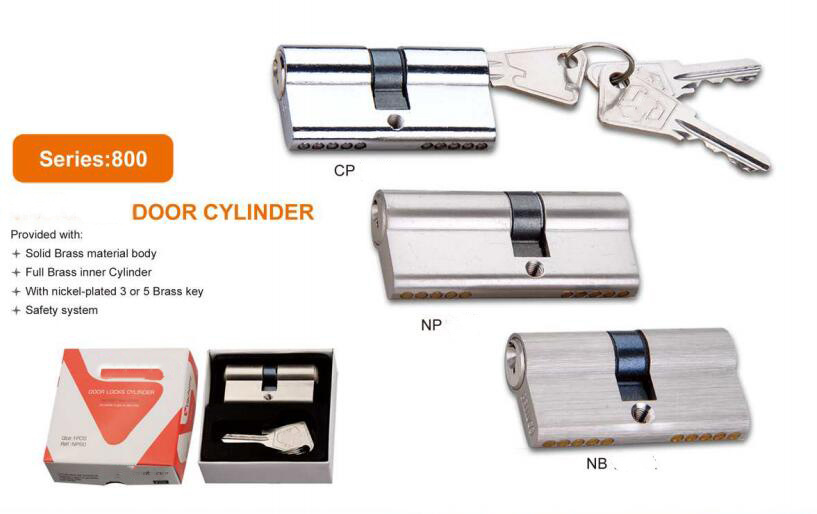 GS0800 Door Cylinder, High Quality Door Cylinder, European Stsandard Cylinder, Brass Door Cylinder, Lock Cylinder