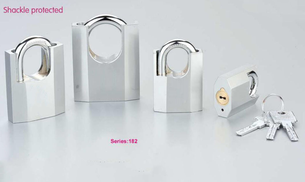 GS0182 Octangular Rhombic Shackle Protected Disc Iron Padlock, High Quality Iron Padlock, ISO9001 Passed Iron Padlock, Disc Iron Padlock