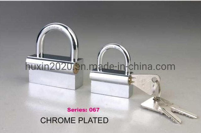 GS0067 P Type Iron Padlock, High Quality Iron Padlock, ISO9001 Passed Iron Padlock, Chromed Plated Padlock