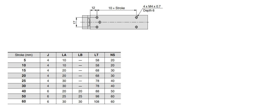 Mxh16-5/10/20/30/40/50/60 Stroke Air Slide Table, Mxs Series Alluminum Alloy Air Slide Tabe Cylinder, Pneumatic Slide Table Cylinder