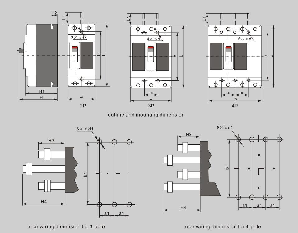 Lfm1-250/3p Moulded Case Circuit Breaker, CE Crtificated Moulded Case Circuit Breaker, ISO9001 Passed Moulded Case Circuit Breaker