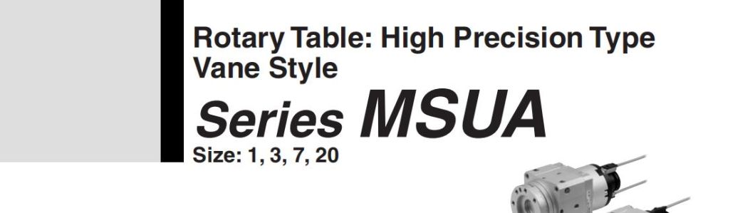 Mdsub3-90s/D Rotary Actuator Cylinder; Mdsub3 Series Vane Style Rotary Actuator Cylinder