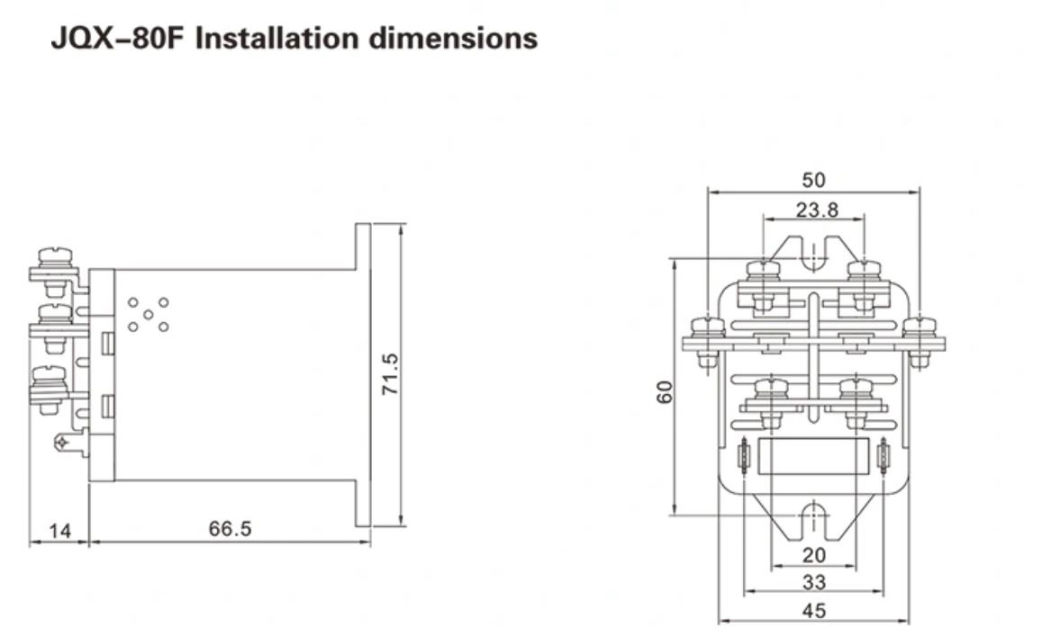 Jqx-59f 1z 220V AC Powr Relay, CE Proved High Quality Power Relay, ISO9001 Proved Power Relay
