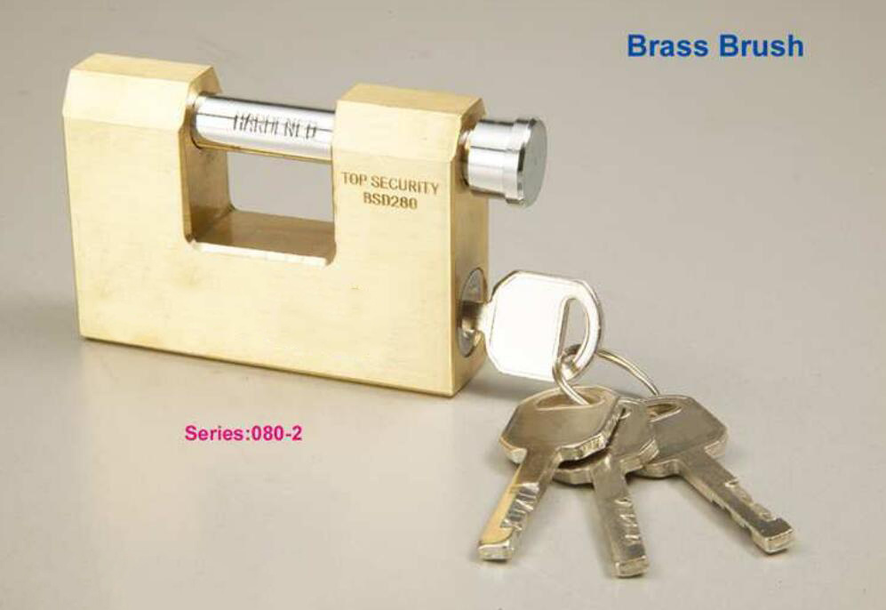 GS0080 D Type Brass Padlock with Disc Key, High Quality Brass Padlock, Top Security Brass Padlock, ISO9001 Passed Brass Padlock