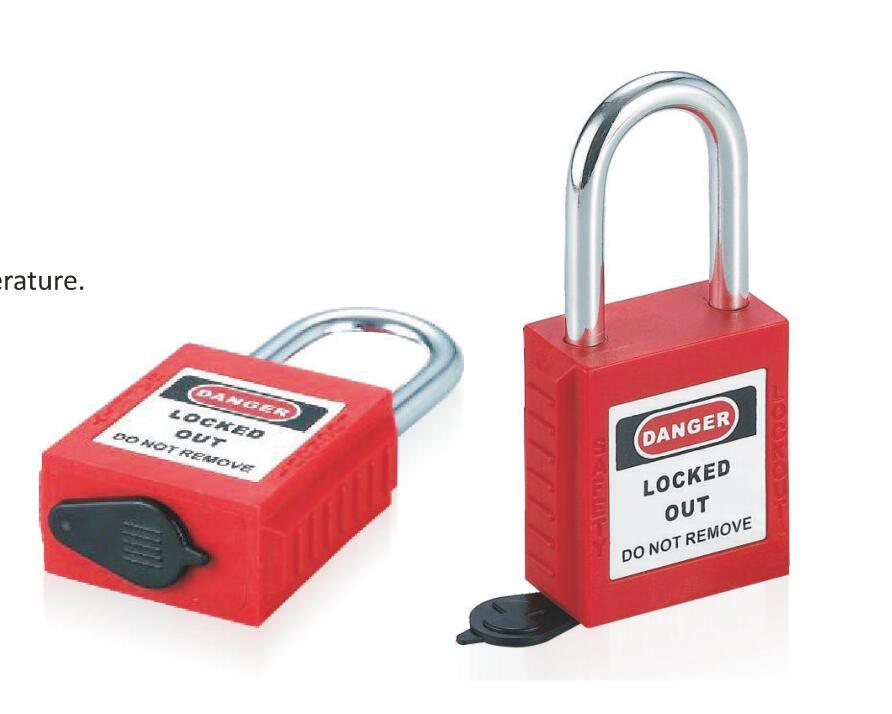 GS-8522D Dustproof Metal Shackle Safety Padlock, 38mm Metal Schackl Safety Padlock, High Quality Safety Padlock