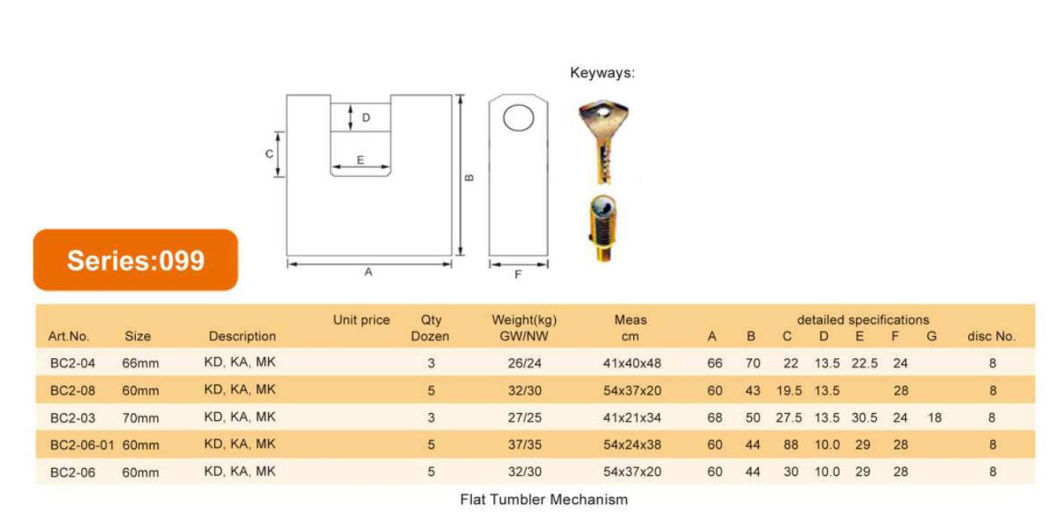 GS0099 Heavy Type Disc Iron Padlock, High Quality Grey Padlock, ISO9001 Passed Grey Padlock, Disc Type Padlock