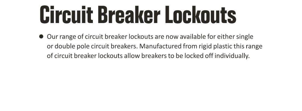 GS-D08 Miniature Circuit Breaker Lockout, Safety Lockout, Electrical Plug Lockout, High Quality Safety Lockout