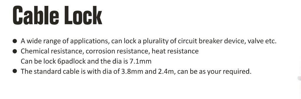 GS-L21 Cable Lockout, Safety Lockout, Cable Lockout, High Quality Safety Cable Lockout