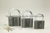 GS0049 Plastic Painted Pattern Iron Padlock, High Quality Grey Padlock, ISO9001 Passed Grey Padlock, Padlock