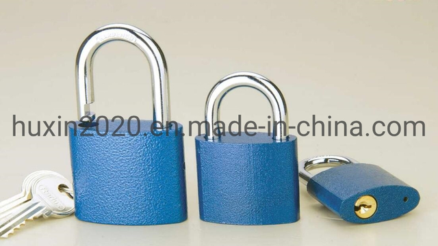 GS0048 Decentered Iron Padlock, High Quality Grey Padlock, ISO9001 Passed Grey Padlock, Padlock