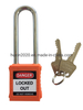 GS-8552 Long Shackle Safety Padlock, 76mm Metal Schackl Safety Padlock, High Quality Safety Padlock
