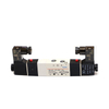 4V130c-06 Pneumatic Solenoid Valve, Electrical Control Pneumatic Solenoid Valve, Solenoid Aluminum Alloy Single Coil 5/3 Way Pneumatic Electrical Valve