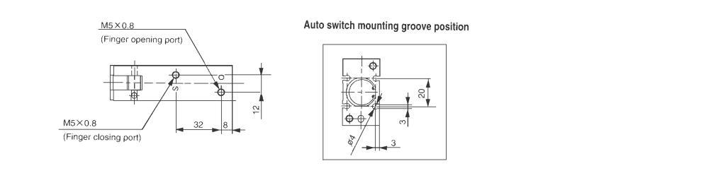 Mhy2-10d Pneumatic Air Gripper, Mhy2 -10d Pneumatic Air Gripper Cylinder, Mhy2-10d Air Chuck
