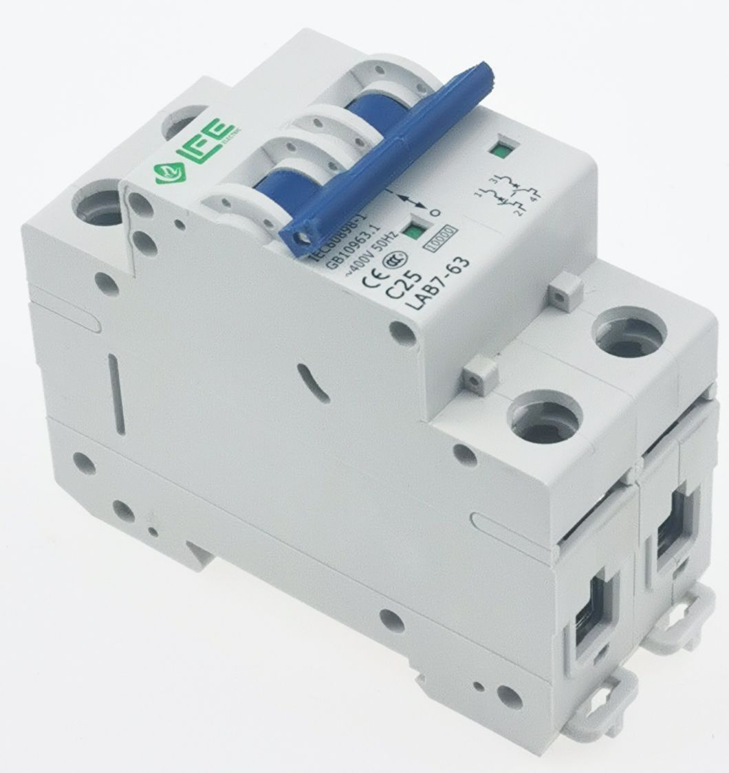 L7-63 2p Miniature Circuit Breaker; 1p Circuit Breaker; L7 MCB, CE Proved Miniature Circuit Breaker