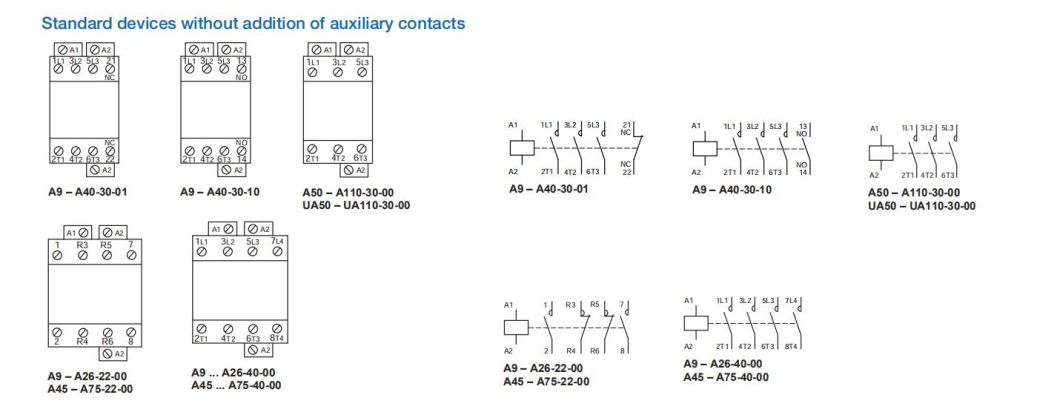 A16-40-00 AC Contactor, ISO9001 Passed High Quality AC Contactor, CE Proved AC Contactor