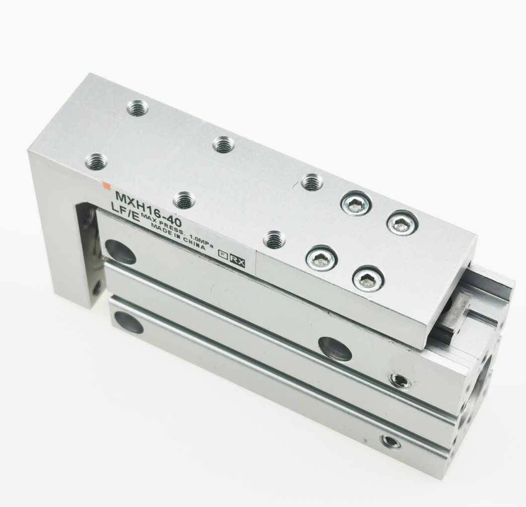 Mxh16-5/10/20/30/40/50/60 Stroke Air Slide Table, Mxs Series Alluminum Alloy Air Slide Tabe Cylinder, Pneumatic Slide Table Cylinder