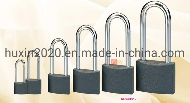 GS0001L Long Shackle Grey Iron Padlock, High Quality Grey Padlock, ISO9001 Passed Grey Padlock, Padlock