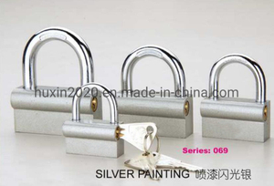 GS0069 P Type Iron Padlock, High Quality Iron Padlock, ISO9001 Passed Iron Padlock, Chromed Plated Padlock