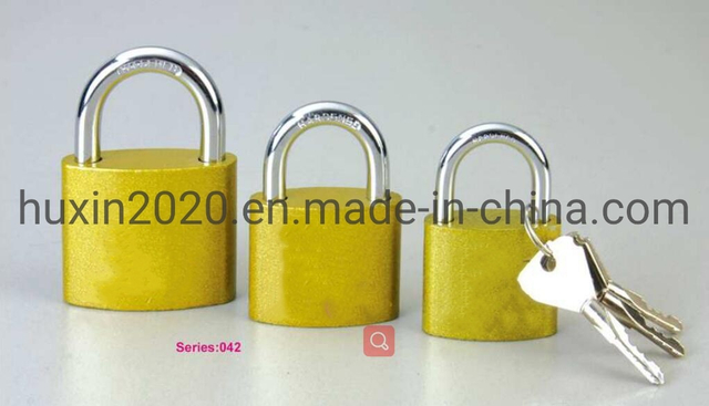 GS0042 Iron Padlock with "+"Key, High Quality Grey Padlock, ISO9001 Passed Grey Padlock, Padlock