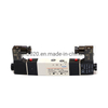 4V130c-M5 Pneumatic Solenoid Valve, Electrical Control Pneumatic Solenoid Valve, Solenoid Aluminum Alloy Single Coil 5/3 Way Pneumatic Electrical Valve