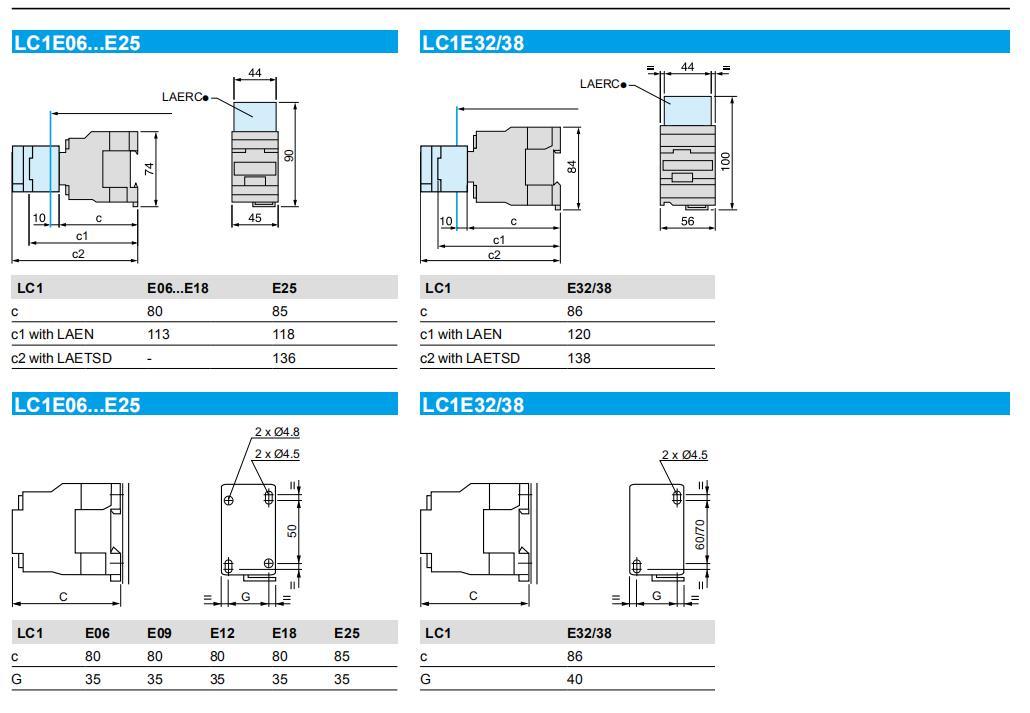LC1-E9511 AC Contactor, ISO9001 Passed High Quality AC Contactor, CE Proved AC Contactor