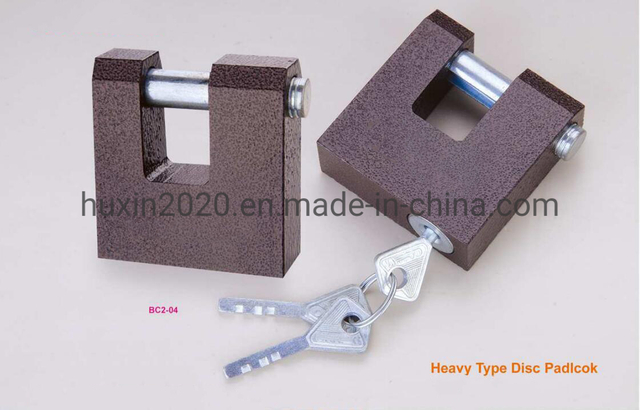 Gsbc2-04 Heavy Duty Plastic Painted Disc Iron Padlock, High Quality Iron Padlock, ISO9001 Passed Iron Padlock, Disc Iron Padlock